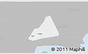 Gray 3D Map of Tongxiang, single color outside