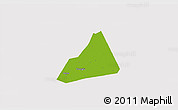 Physical 3D Map of Tongxiang, cropped outside