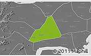 Physical 3D Map of Tongxiang, desaturated