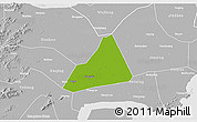 Physical 3D Map of Tongxiang, lighten, desaturated