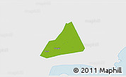 Physical 3D Map of Tongxiang, single color outside