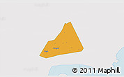 Political 3D Map of Tongxiang, single color outside