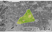 Satellite 3D Map of Tongxiang, desaturated