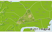Satellite 3D Map of Tongxiang, physical outside