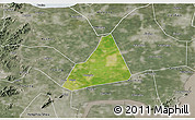 Satellite 3D Map of Tongxiang, semi-desaturated