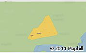 Savanna Style 3D Map of Tongxiang, single color outside
