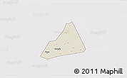 Shaded Relief 3D Map of Tongxiang, cropped outside