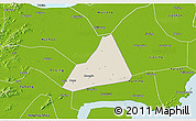 Shaded Relief 3D Map of Tongxiang, physical outside