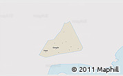 Shaded Relief 3D Map of Tongxiang, single color outside