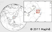 Blank Location Map of Tongxiang