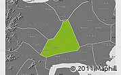 Physical Map of Tongxiang, desaturated