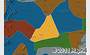 Political Map of Tongxiang, darken