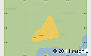 Savanna Style Map of Tongxiang, single color outside