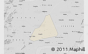 Shaded Relief Map of Tongxiang, desaturated
