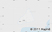 Silver Style Map of Tongxiang, single color outside