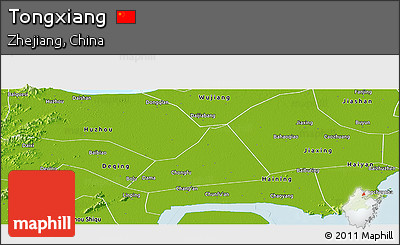 Physical Panoramic Map of Tongxiang