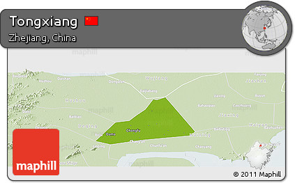 Physical Panoramic Map of Tongxiang, lighten