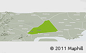 Physical Panoramic Map of Tongxiang, lighten, semi-desaturated
