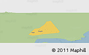 Savanna Style Panoramic Map of Tongxiang, single color outside