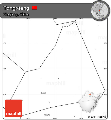 Blank Simple Map of Tongxiang