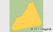 Savanna Style Simple Map of Tongxiang, cropped outside