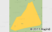 Savanna Style Simple Map of Tongxiang, single color outside
