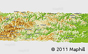 Physical Panoramic Map of Wencheng