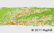 Physical Panoramic Map of Xianju