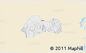 Classic Style 3D Map of Xinchang, single color outside