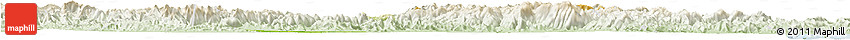 Physical Horizon Map of Xinchang, lighten