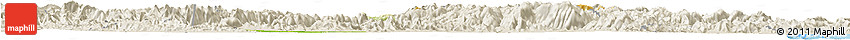 Physical Horizon Map of Xinchang, shaded relief outside