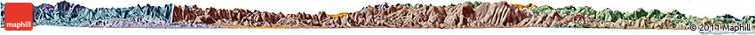 Political Horizon Map of Xinchang, semi-desaturated
