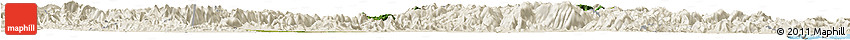 Satellite Horizon Map of Xinchang, shaded relief outside