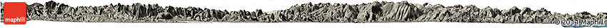 Shaded Relief Horizon Map of Xinchang, darken