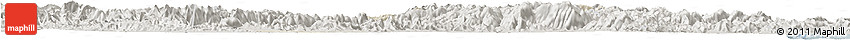 Shaded Relief Horizon Map of Xinchang, semi-desaturated