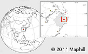 Blank Location Map of Xinchang, highlighted parent region