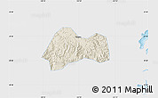Shaded Relief Map of Xinchang, single color outside
