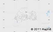 Silver Style Map of Xinchang, single color outside