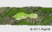 Physical Panoramic Map of Xinchang, darken
