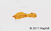 Political Panoramic Map of Xinchang, cropped outside