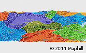 Satellite Panoramic Map of Xinchang, political outside