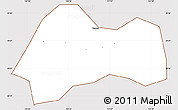 Classic Style Simple Map of Xinchang, cropped outside