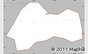 Gray Simple Map of Xinchang, cropped outside