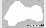 Gray Simple Map of Xinchang, single color outside