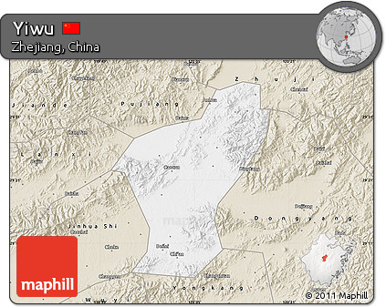 Classic Style Map of Yiwu