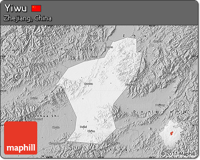 Gray Map of Yiwu