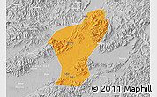 Political Map of Yiwu, lighten, desaturated