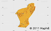 Political Map of Yiwu, single color outside