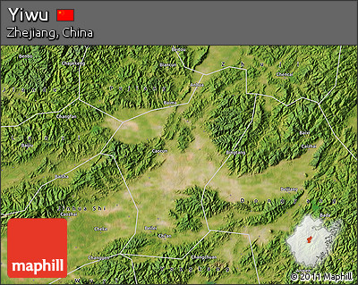 Satellite Map of Yiwu