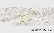 Shaded Relief Panoramic Map of Yiwu, lighten